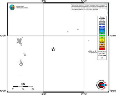 Mappa EMS - territori località