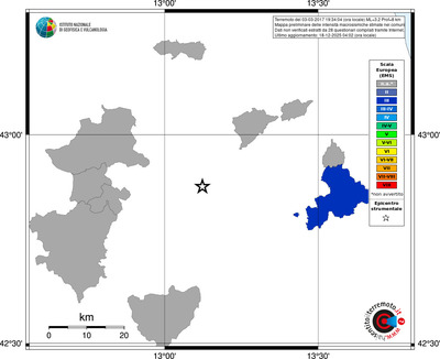 Mappa EMS - territori comuni
