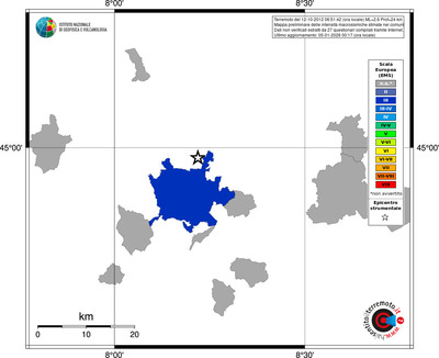 Mappa EMS - territori comuni