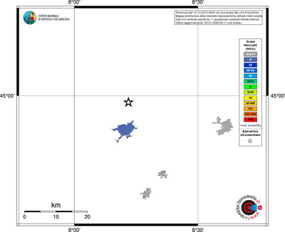Mappa MCS - territori località