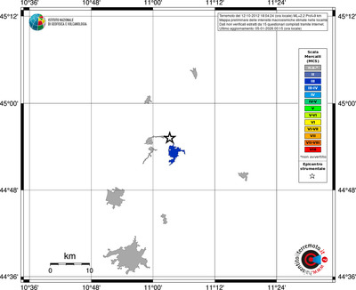 Mappa MCS - territori località