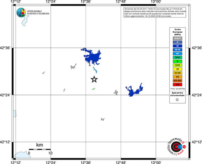 Mappa EMS - territori località