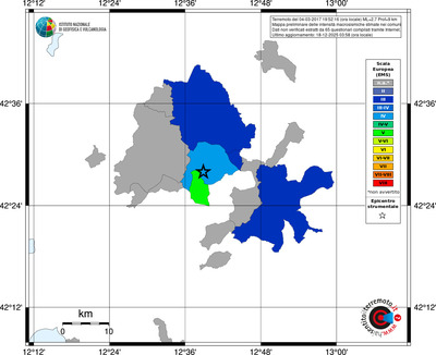Mappa EMS - territori comuni