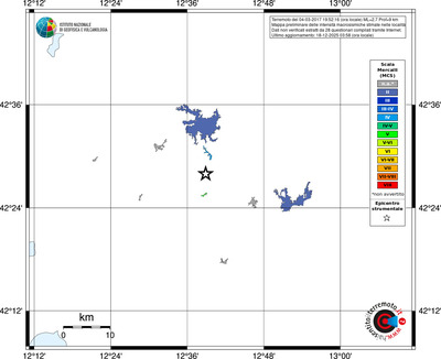 Mappa MCS - territori località