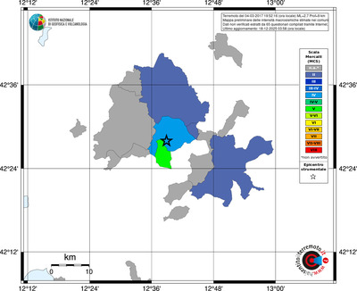 Mappa MCS - territori comuni