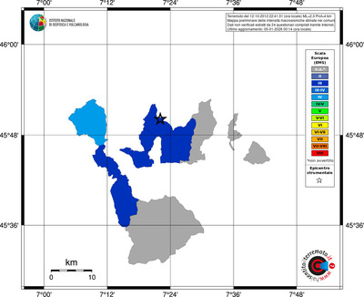 Mappa EMS - territori comuni