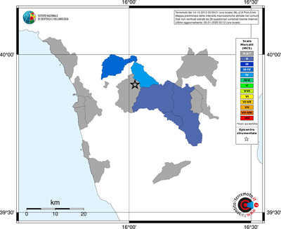 Mappa MCS - territori comuni