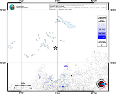 Mappa territorio comunale con almeno 3 questionari