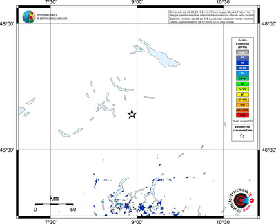 Mappa EMS - territori località