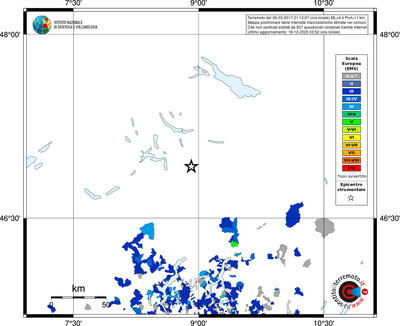 Mappa EMS - territori comuni