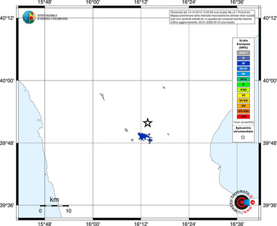 Mappa EMS - territori località