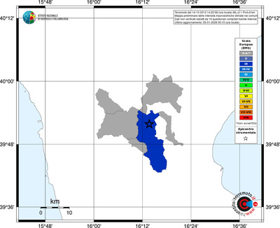 Mappa EMS - territori comuni