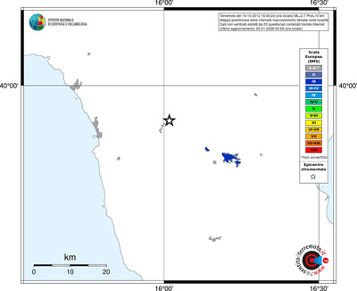 Mappa EMS - territori località