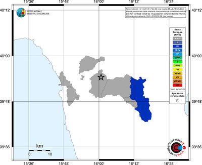 Mappa EMS - territori comuni