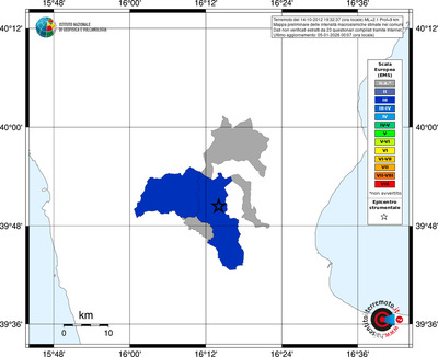Mappa EMS - territori comuni