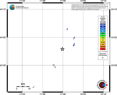 Mappa EMS - territori località