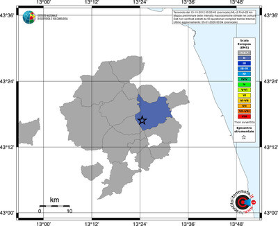 Mappa EMS - territori comuni