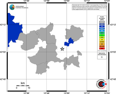 Mappa EMS - territori comuni