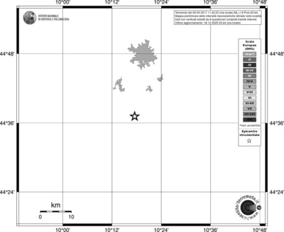 Mappa EMS - territori località