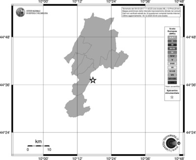 Mappa EMS - territori comuni