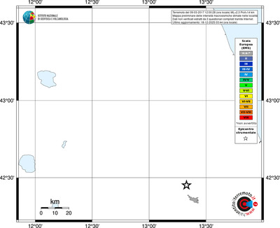 Mappa EMS - territori località