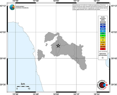 Mappa EMS - territori comuni