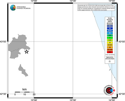 Mappa EMS - territori comuni