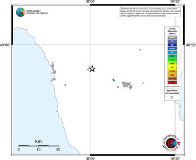 Mappa MCS - territori località