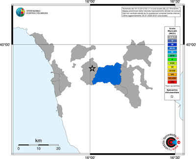 Mappa MCS - territori comuni