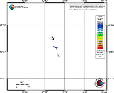 Mappa EMS - territori località