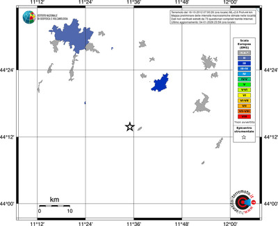 Mappa EMS - territori località