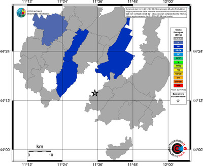 Mappa EMS - territori comuni