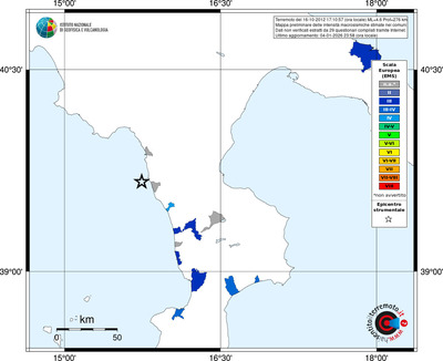 Mappa EMS - territori comuni