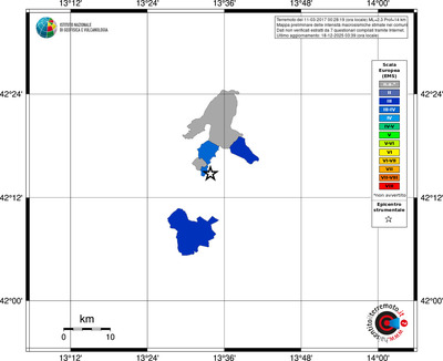 Mappa EMS - territori comuni