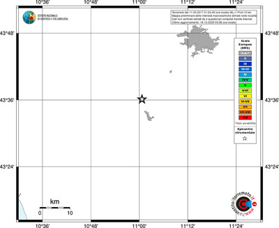 Mappa EMS - territori località