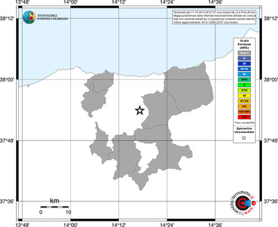 Mappa EMS - territori comuni