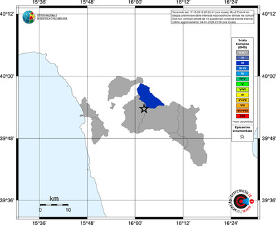 Mappa EMS - territori comuni