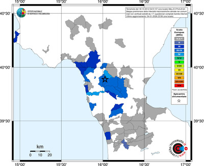 Mappa EMS - territori comuni