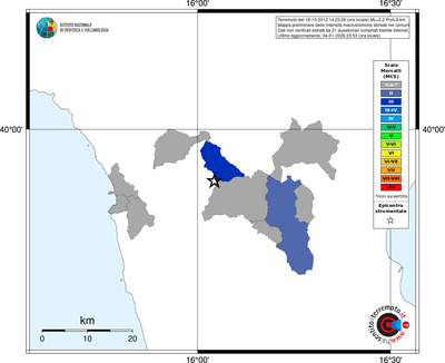Mappa MCS - territori comuni