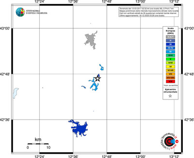 Mappa EMS - territori località