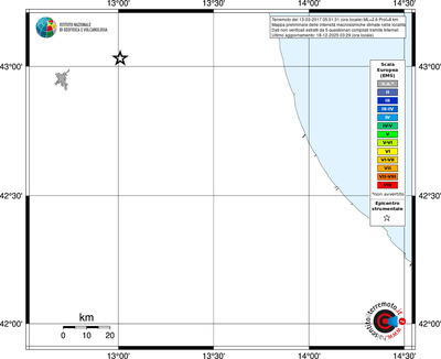 Mappa EMS - territori località