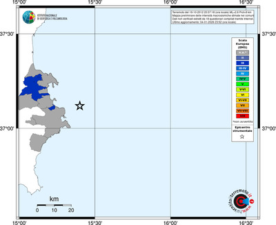 Mappa EMS - territori comuni
