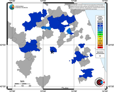 Mappa EMS - territori comuni