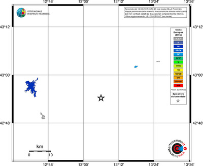 Mappa EMS - territori località