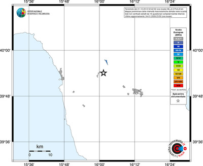 Mappa EMS - territori località