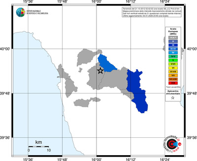 Mappa EMS - territori comuni