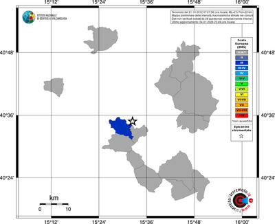 Mappa EMS - territori comuni