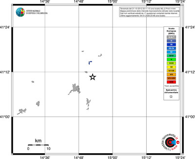 Mappa EMS - territori località