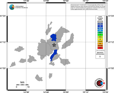 Mappa EMS - territori comuni