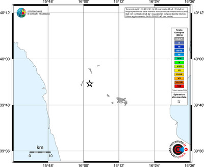 Mappa EMS - territori località